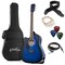 Ashthorpe Full-Size Left-Handed Dreadnought Cutaway Acoustic-Electric Guitar Bundle - Premium Tonewoods